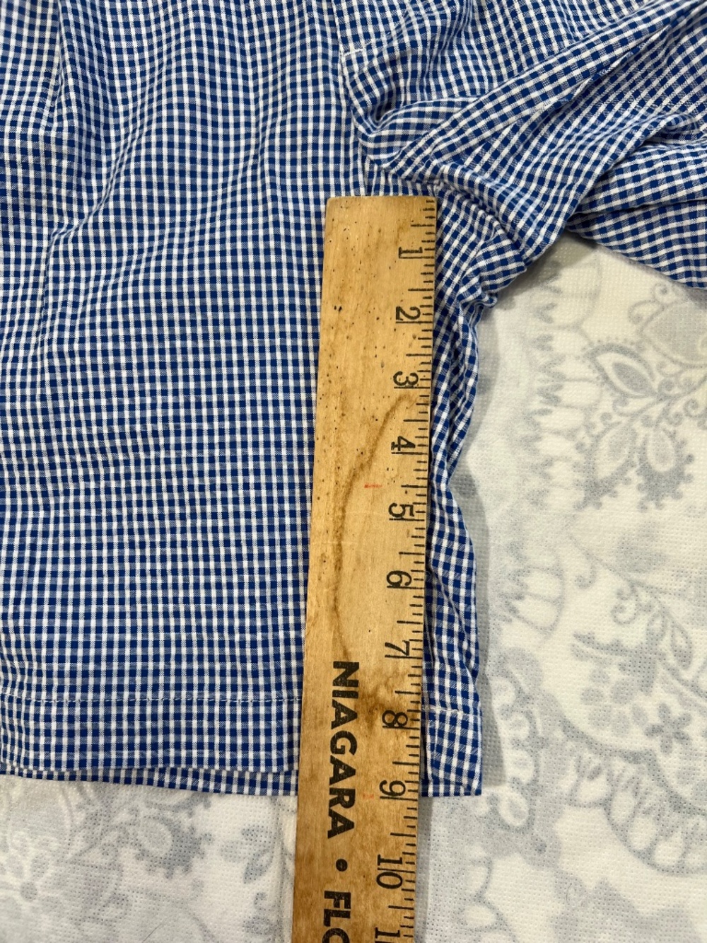 Jos. A. Bank Mens Shorts 33 Stays Cool Pleated Gingham Seersucker Blue Check NWT - Picture 11 of 11